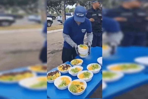DF Legal desativa churrasco clandestino e recolhe marmitas em operação